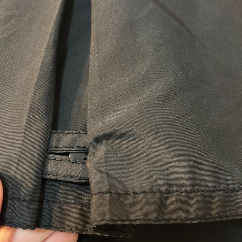 Zara Basic Black Button Down Trench Coat Size Med… - image 4